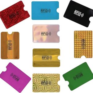 DFORD Rfid Wallet Women Card Sleeves, Rfid Blocking Sleeves Card Holder