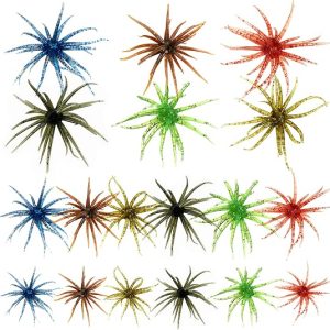DFORD 18PCS Soft Plastic Fishing Lures Set for Bass Fishing Creature Bait Kit with Large Medium Small Sizes Finesse Freshwater Fishing Baits for Bass Trout Crappie Soft Swimbaits with Storage Box