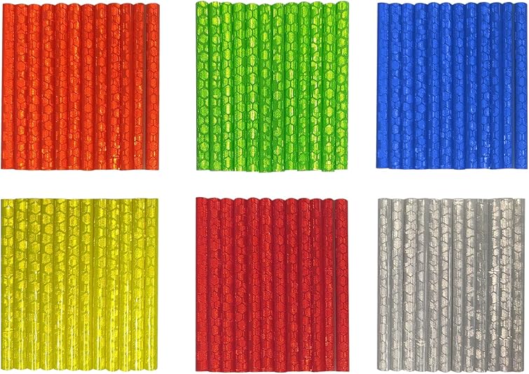 DFORD 72 Pcs Bicycle Spoke Reflectors, Bike Reflectors for Night Riding 360 Visibility