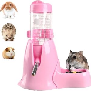 DFORD 3 in 1 Pet Automatic Water Dispenser PP Water Bottle No Drip Small Pet Water Bottle for Dwarf Hamster Mouse Rat