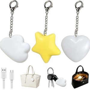DFORD 3 Pack Purse Light Motion Sensor LED Bag Light Rechargeable Clip On Mini Handbag Light - Portable Auto On Off Ni