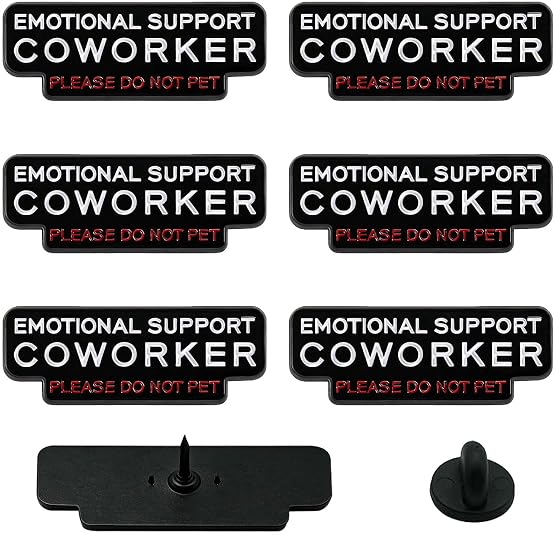 DFORD 6 Pack Funny Enamel Pins for Clothes Bags Hats Office Humor Lapel Pins Set - Cute Badge Pins for Coworkers Backp