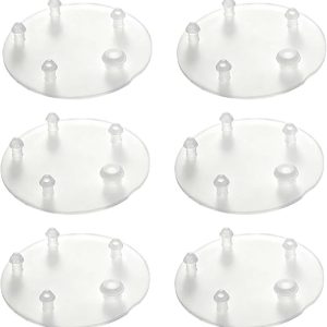 DFORD 6 Pack Toilet Flapper Seal Replacement 3 Inch Silicone Tank Gasket Compatible with Vormax System Toilet Tank Sea