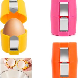 DFORD Egg Shell Opener 3Pcs - Portable Egg Cracker Tool for Raw and Hard-Boiled Eggs