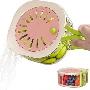 DFORD Fruit Vegetable Washing Bowl with Strainer - Multifunctional Berry Container